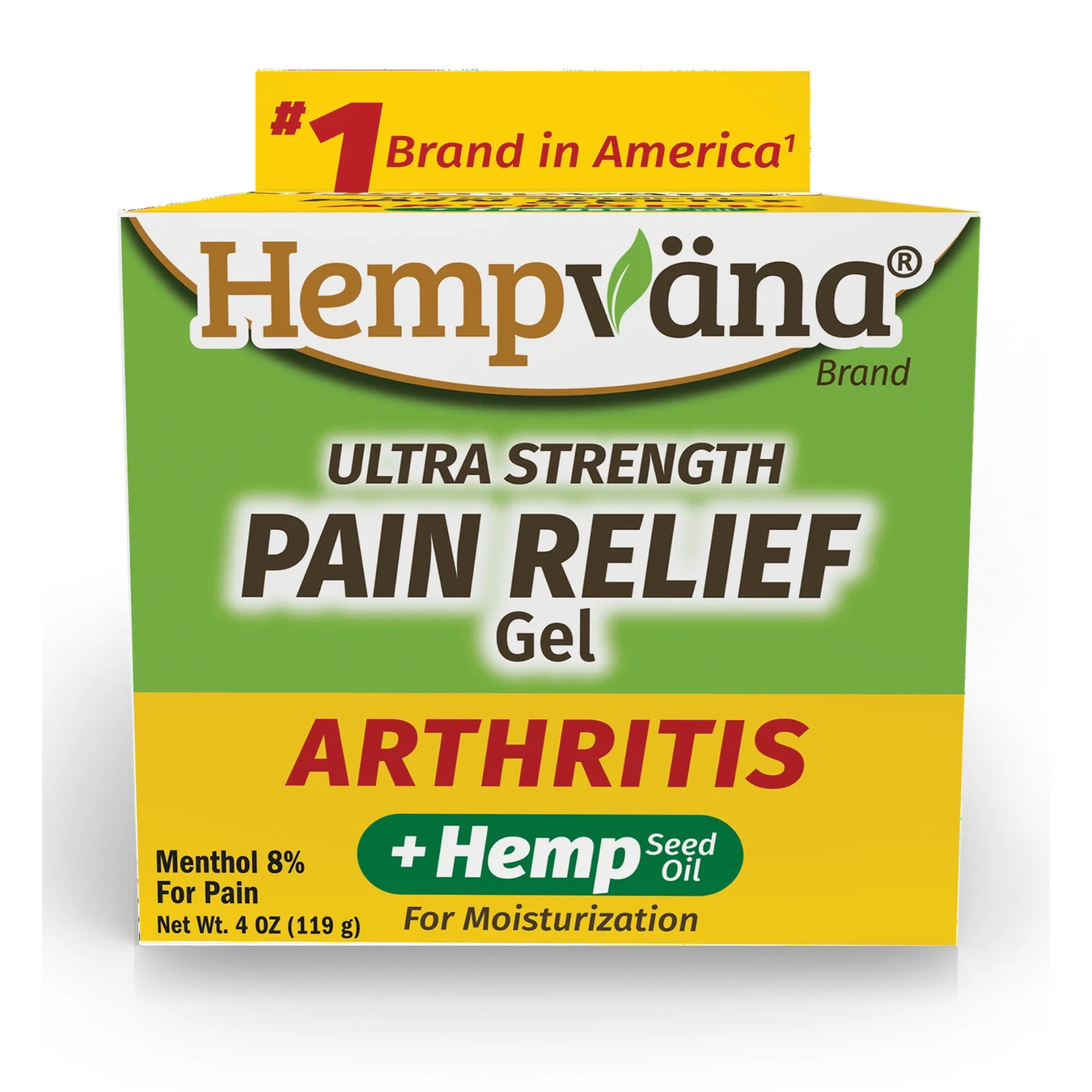 NEW Hempvana Arthritis Pain Relief Gel with Glucosamine