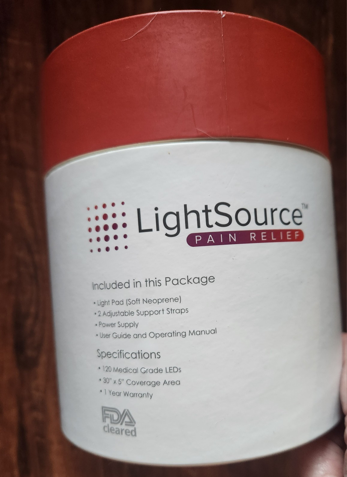 LightSource LED Light Therapy Pad Wrap, Adjustable, Arthritis Pain LS0007
