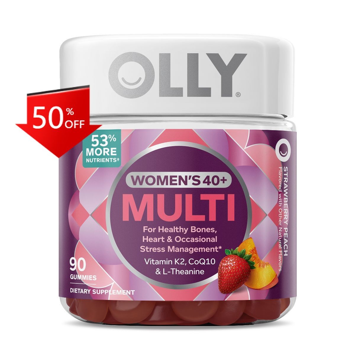 OLLY Women’s 40+ Multivitamin Gummies – 90ct