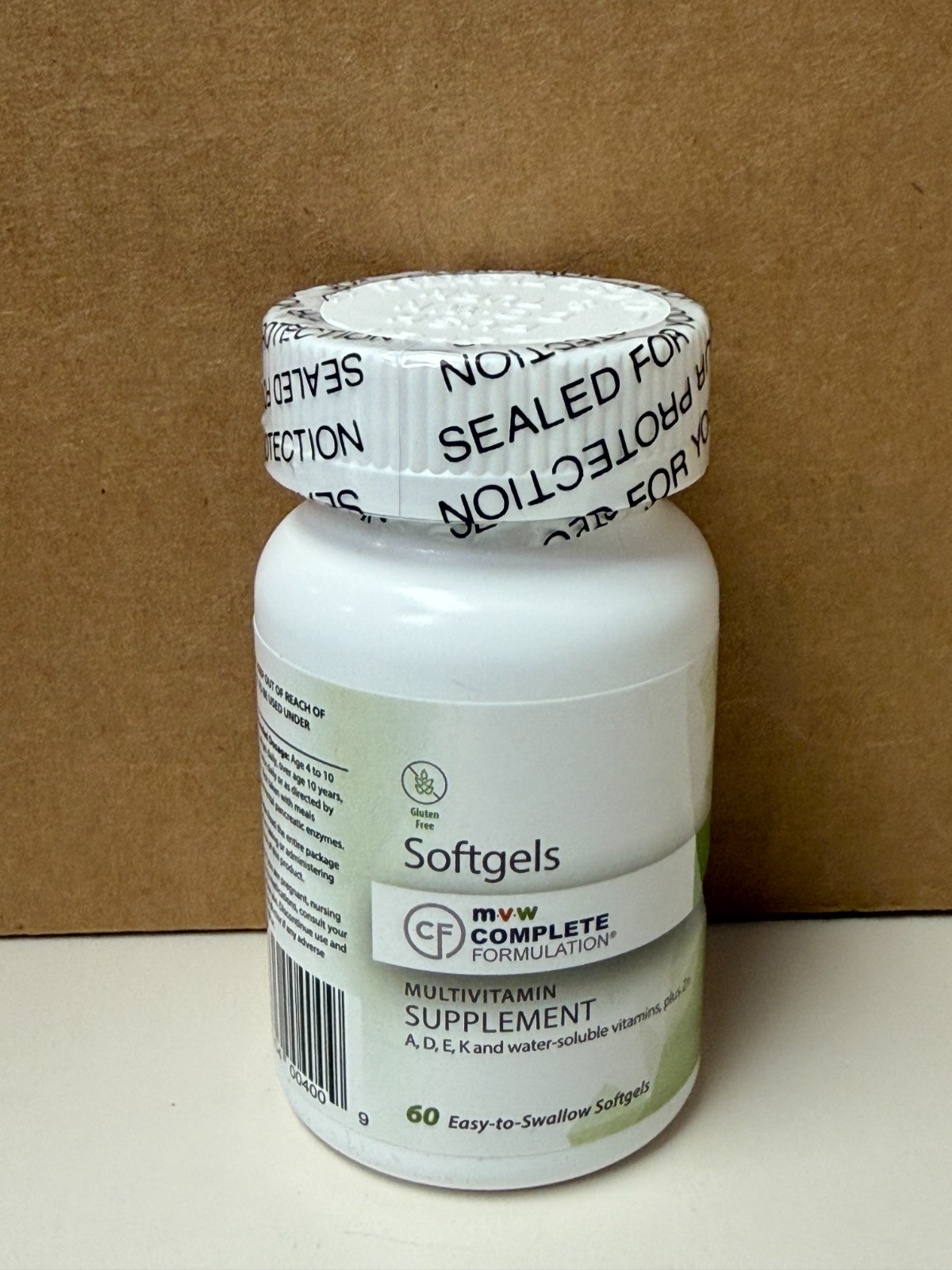 MVW COMPLETE FORMULATION MULTIVITAMIN SOFT GELS OTY:60 A,D,E,K PLUS ZN