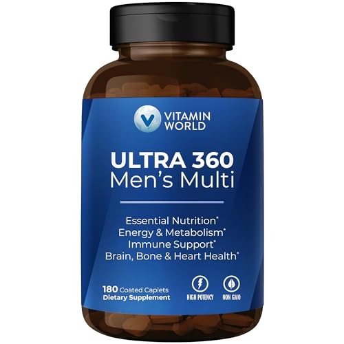 Vitamin World Ultra 360 Men’s Multivitamin, 180 Caplets