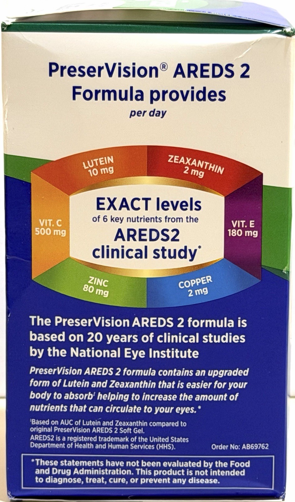 2 Pk Bausch + Lomb PreserVision AREDS 2 Eye Vitamins 120 Mini Softgels Exp 11/26