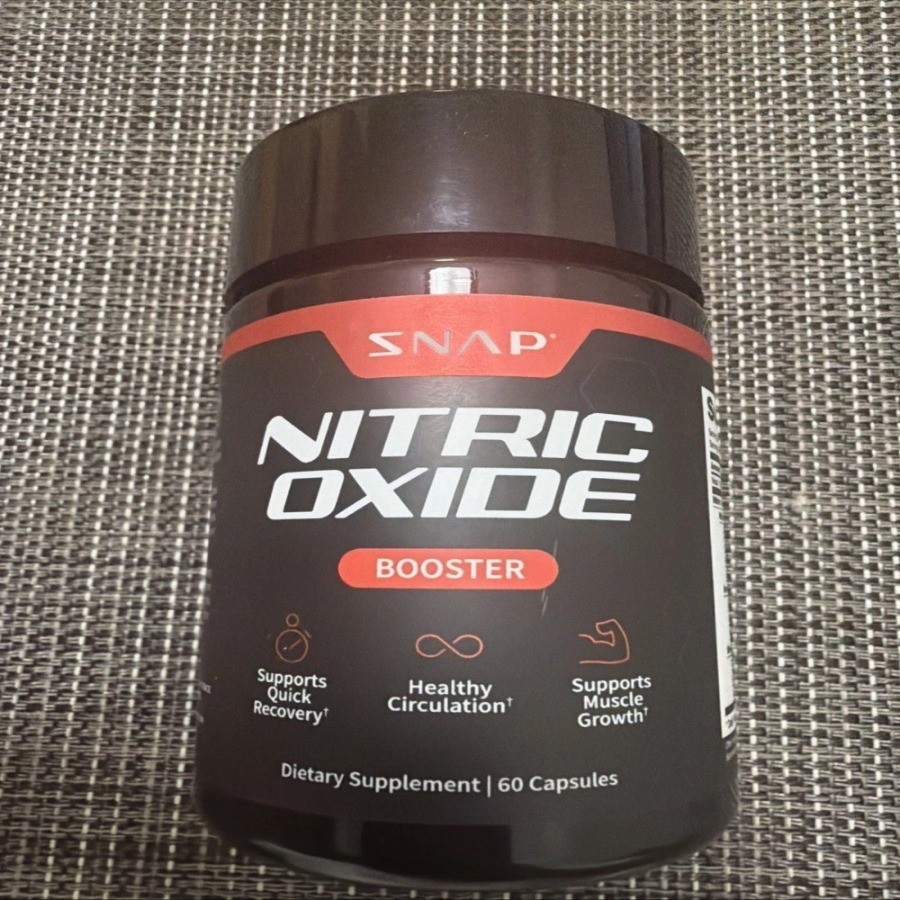 Snap Nitric Oxide Booster 60 Caps, Muscle & Circulation Wellness – 1/2 Bottles