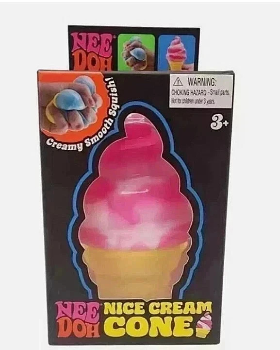 NeeDoh NICE CREAM CONE Ice Cream Squishy Toy 2026 NEE DOH Stress Ball
