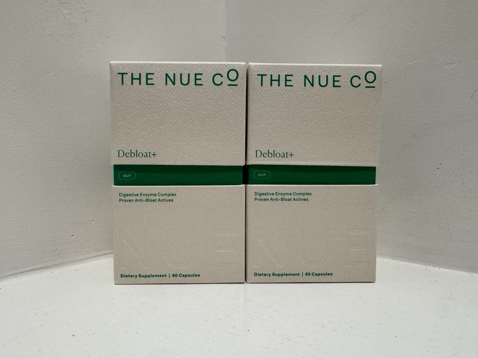 The Nue Co Debloat+ 60 Capsules Lot of 2 NEW Sealed Exp 09/2029 Free Ship