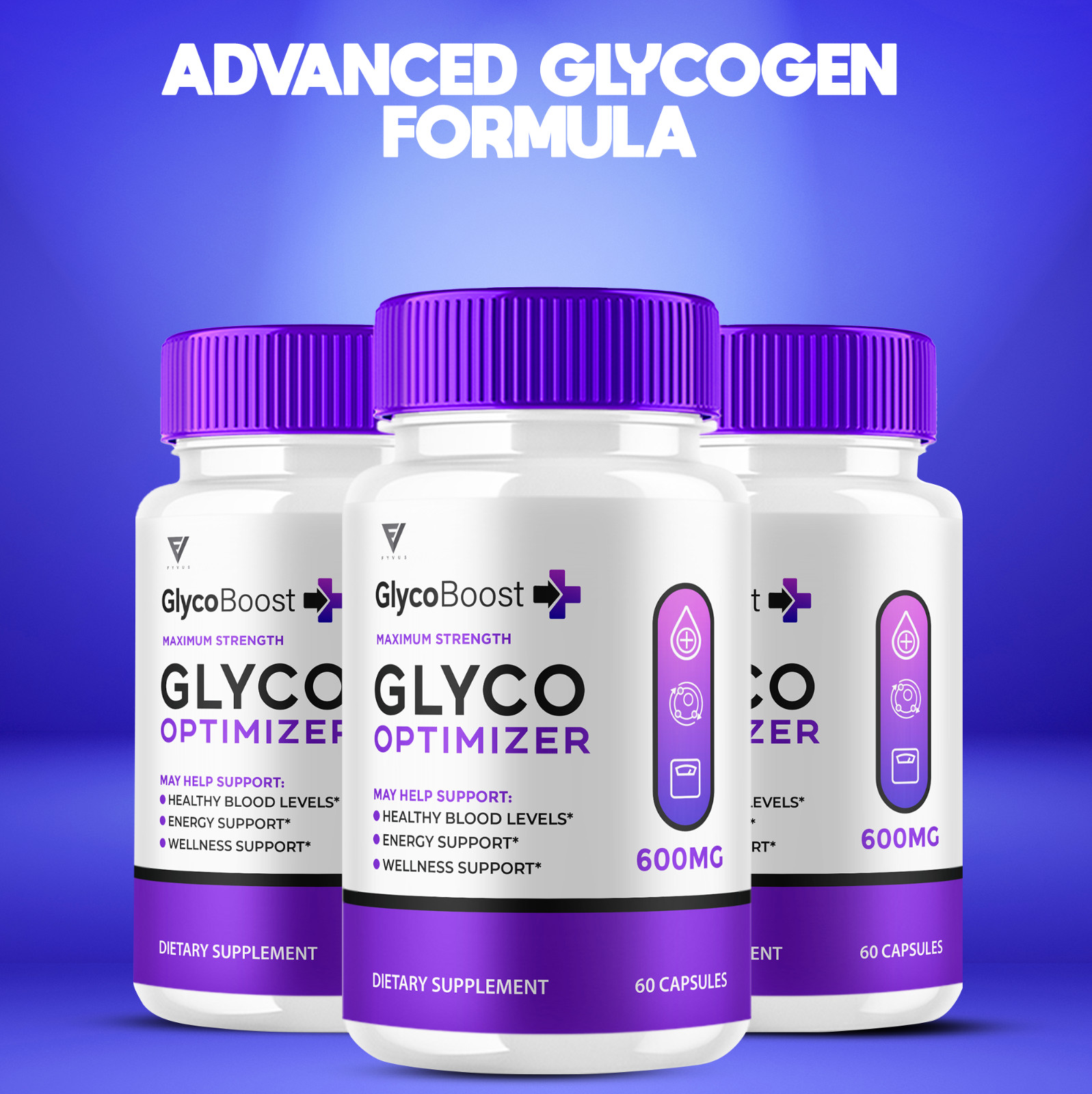 (5 Pack) GlycoBoost Capsules, Glyco Boost Glycogen Support Pills (300 Capsules)
