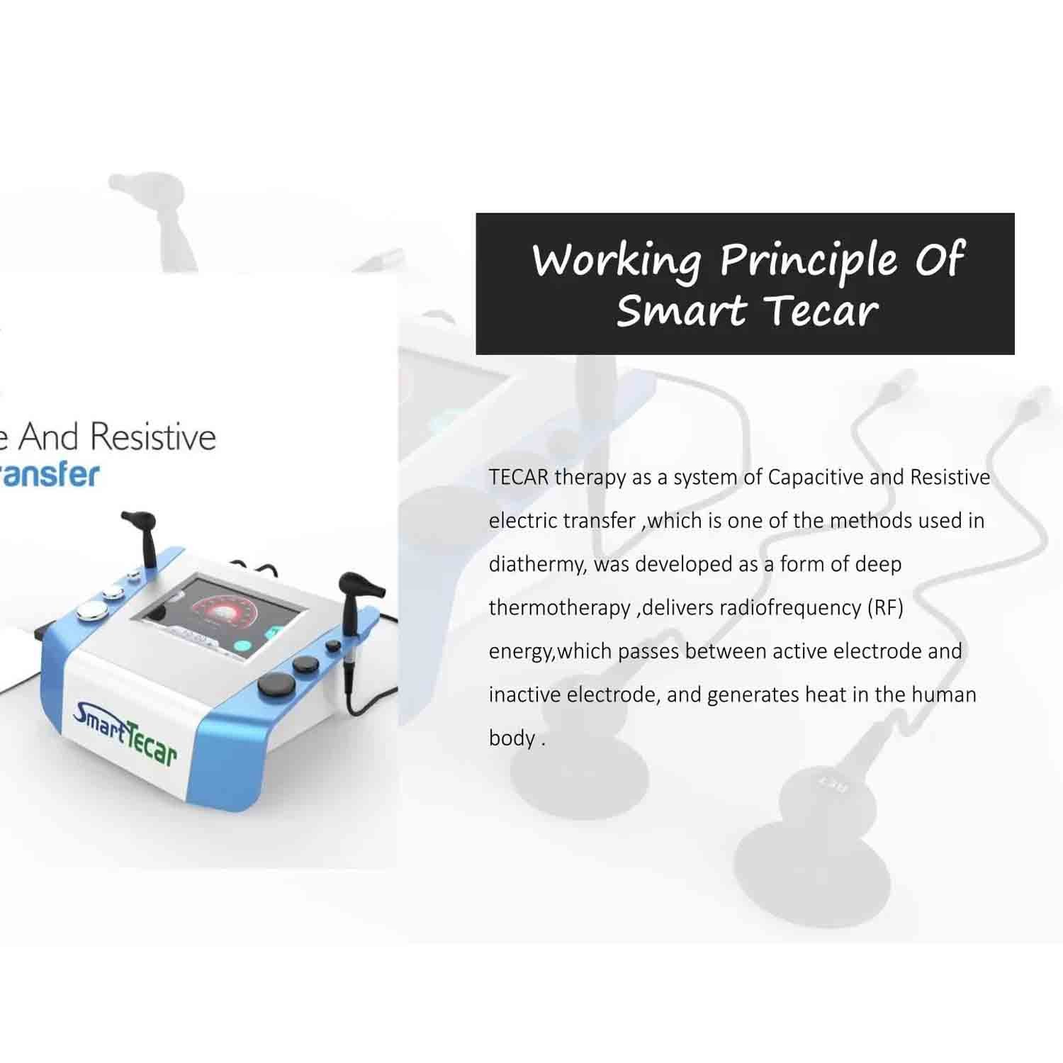 Smart Tecar Therapy Machine RET CET Physiotherapy Body Slim Massage Pain Relief