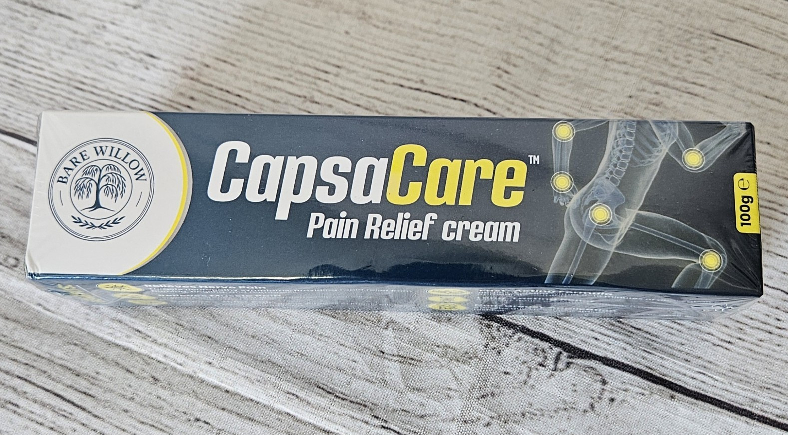 Bare Willow CapsaCare Capsaicin Pain Relief Cream Non-Greasy 100g