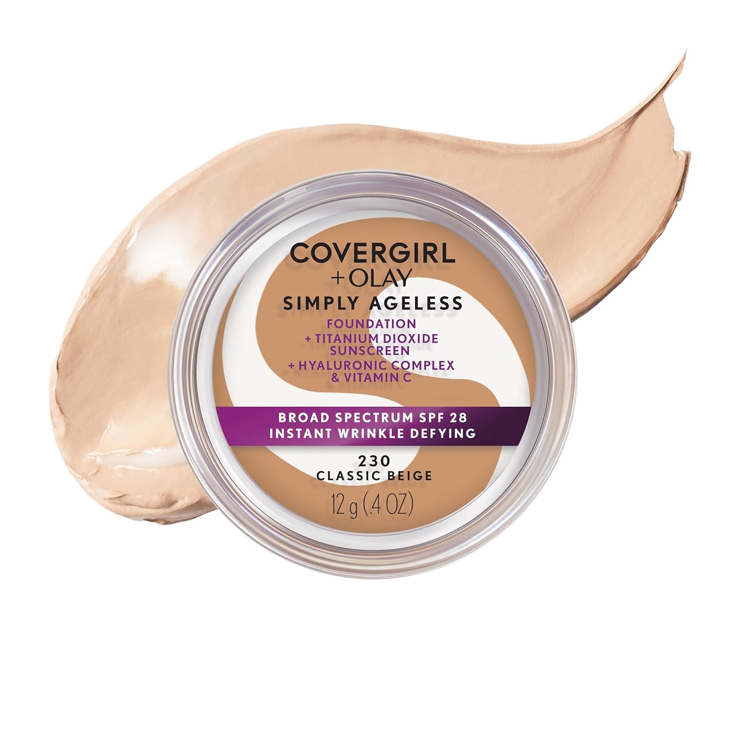 CoverGirl Simply Ageless Wrinkle Defying Foundation SPF 28 230 Classic Beige
