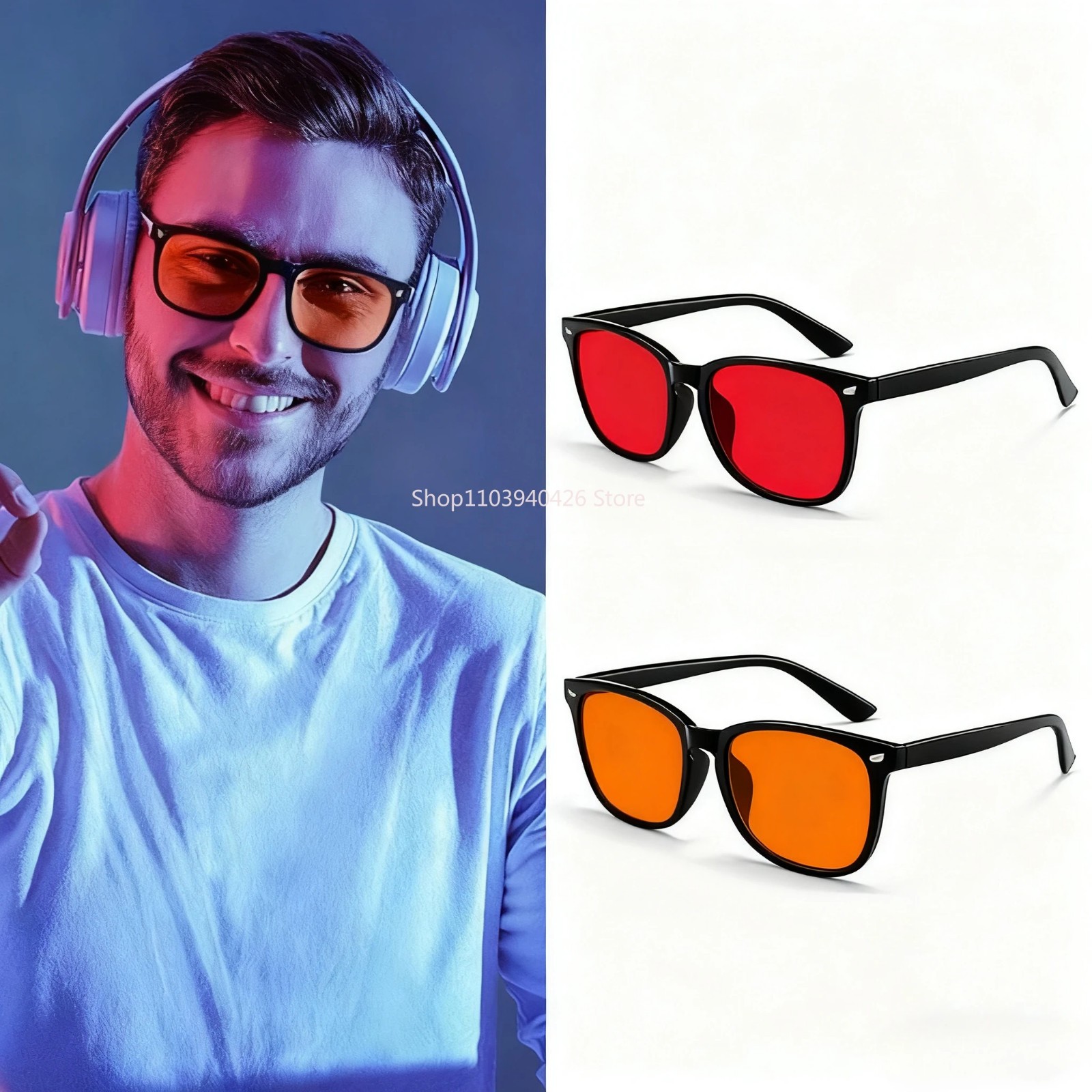 Blue Light Blocking Gaming Glasses Computer Screen TV Phone UV Filter Unisex