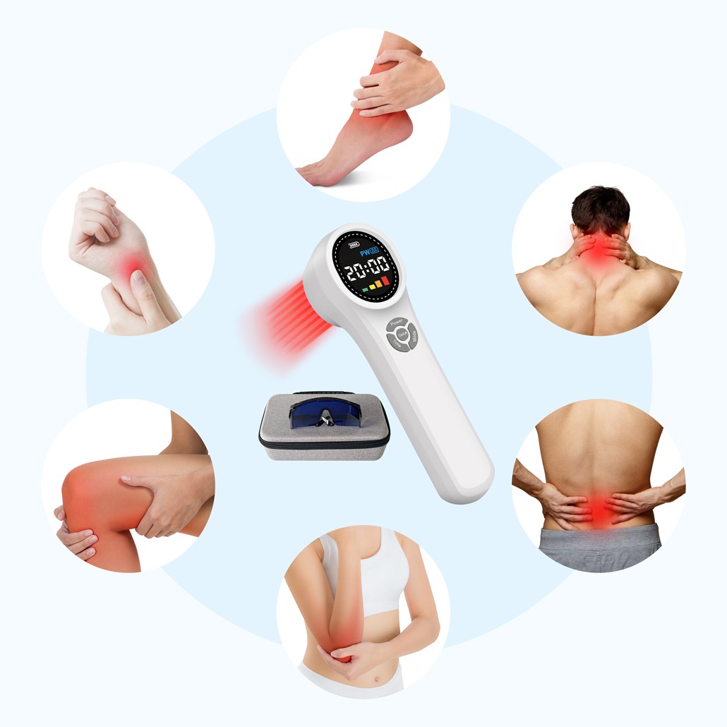 Home Handheld LLLT Laser Therapy NIR Light Physiotherapy Device for Human Pets