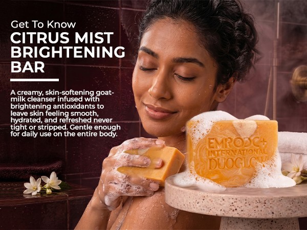 Brightening Goat Milk Soap with Glutathione and Kojic Acid, 2 Pack (3.52oz Each)