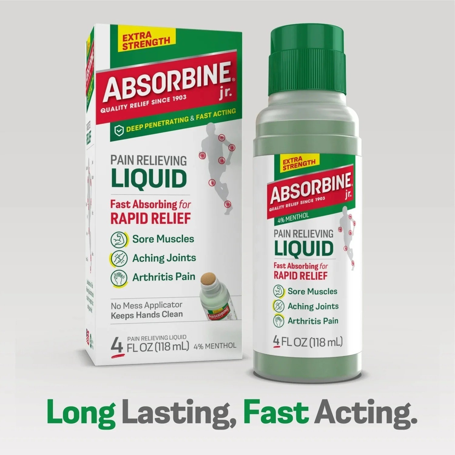 Absorbine Jr. Extra Strength Pain Relieving Liquid, Liquid Pain Reliever, Pain R