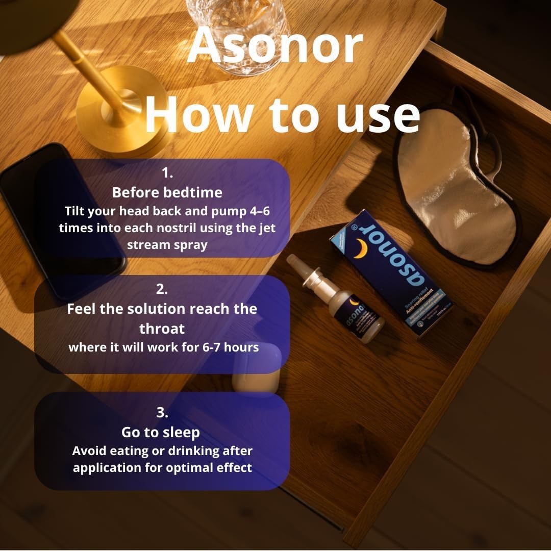 Natural 30ml Snore Stopper Spray – Easy Application for Deeper Sleep and Relief