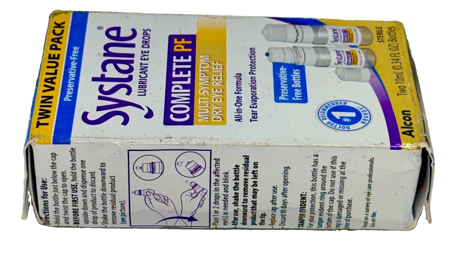 SYSTANE Complete PF Dry Eye Relief Drops Preservative Free Twin Pack Exp 06/2027