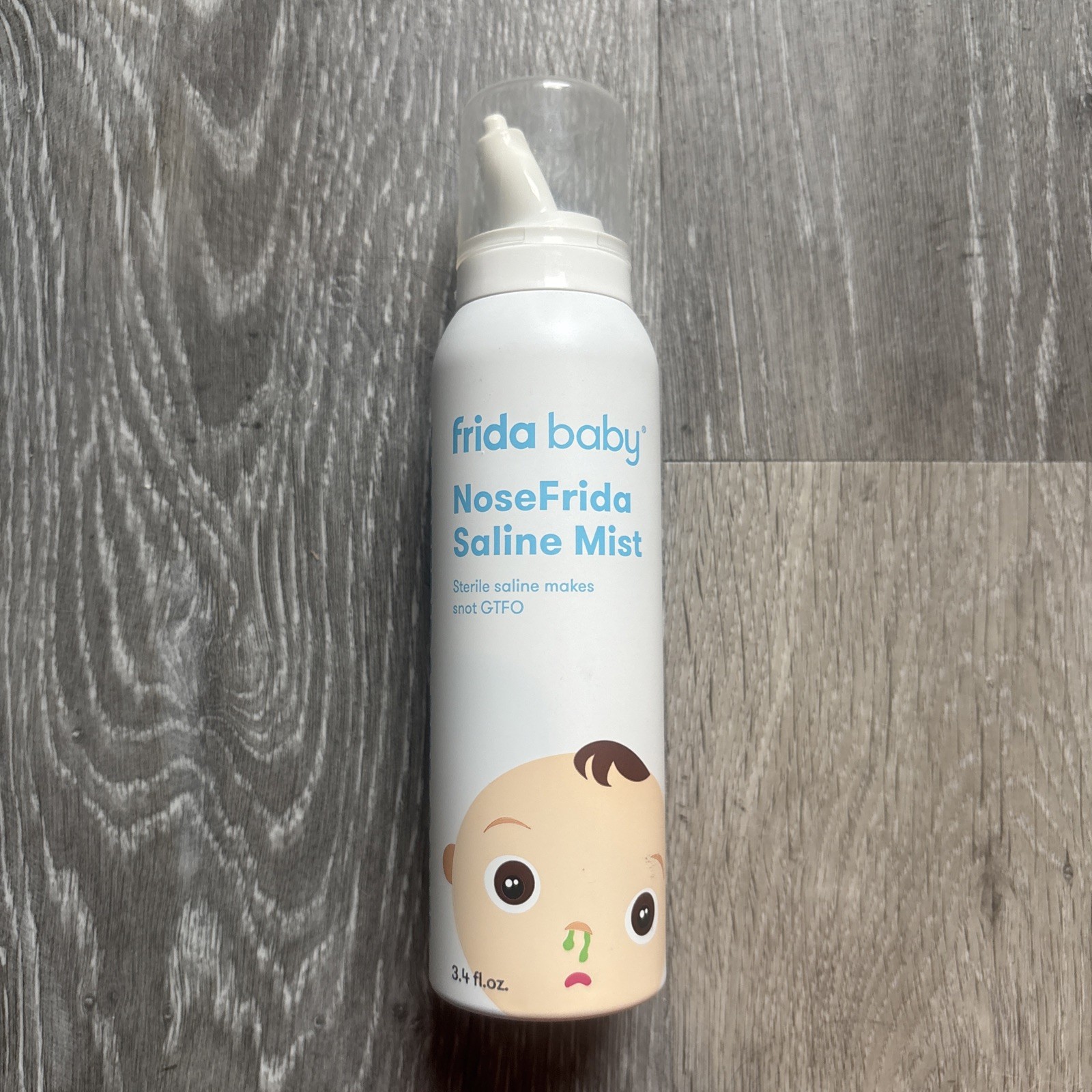 Gentle 3.4 fl. oz NoseFrida Saline Spray for Effective Baby Allergy Relief