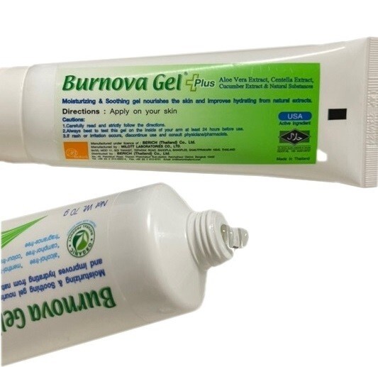6 x Burnova Gel Plus Aloe Vera, Centella, Cucumber Extract Moisturizing 70g