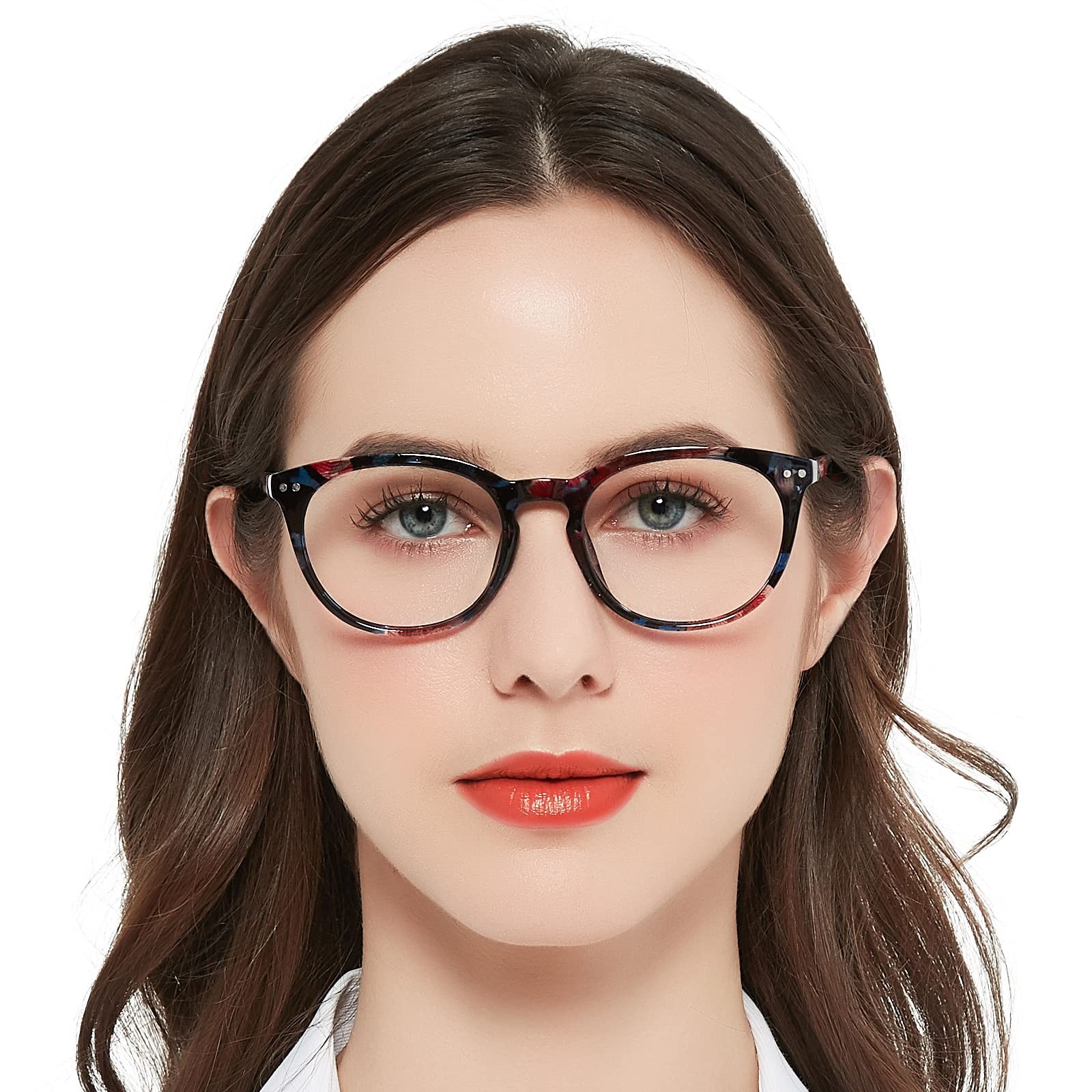 MARE AZZURO Large Reading Glasses Women Trendy Round Readers 100 125 150 175 …