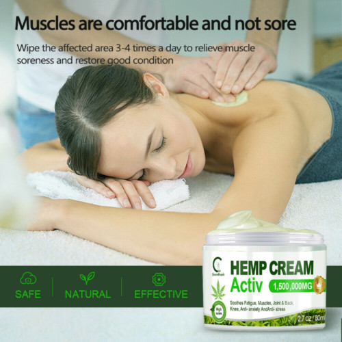 Hemp Pain Relief Cream Fast Natural Pain Relief for Joint Muscle Back Neck Pain