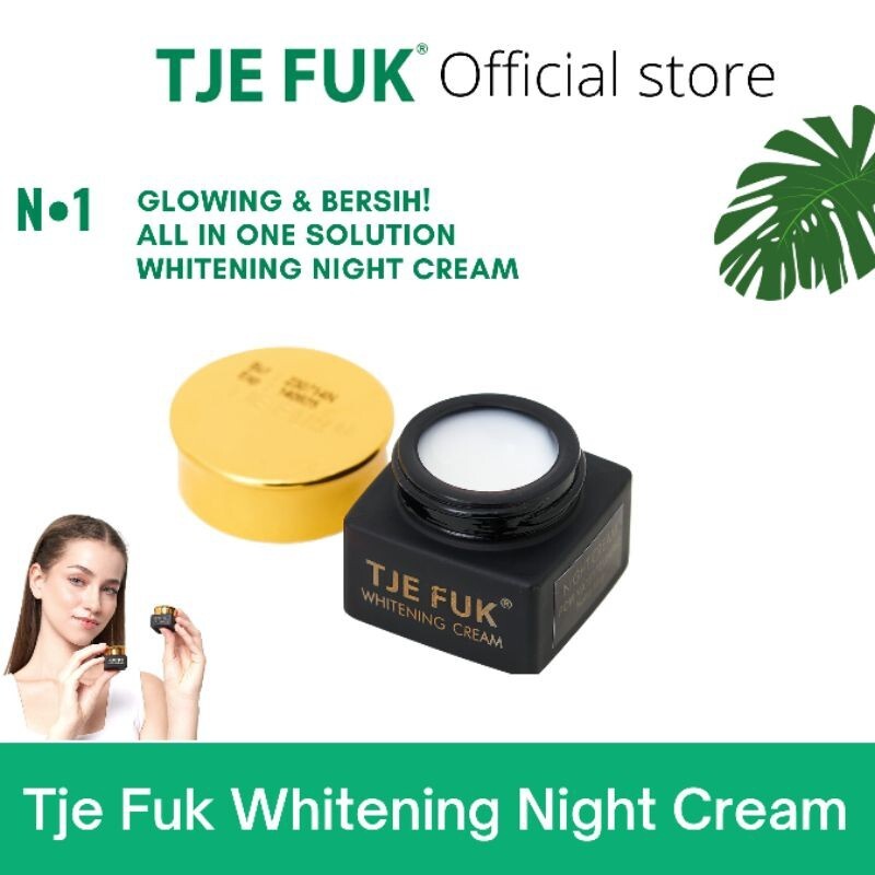 TJE FUK Night Cream 15 g Brighten Dull Skin Acne Dark Spot