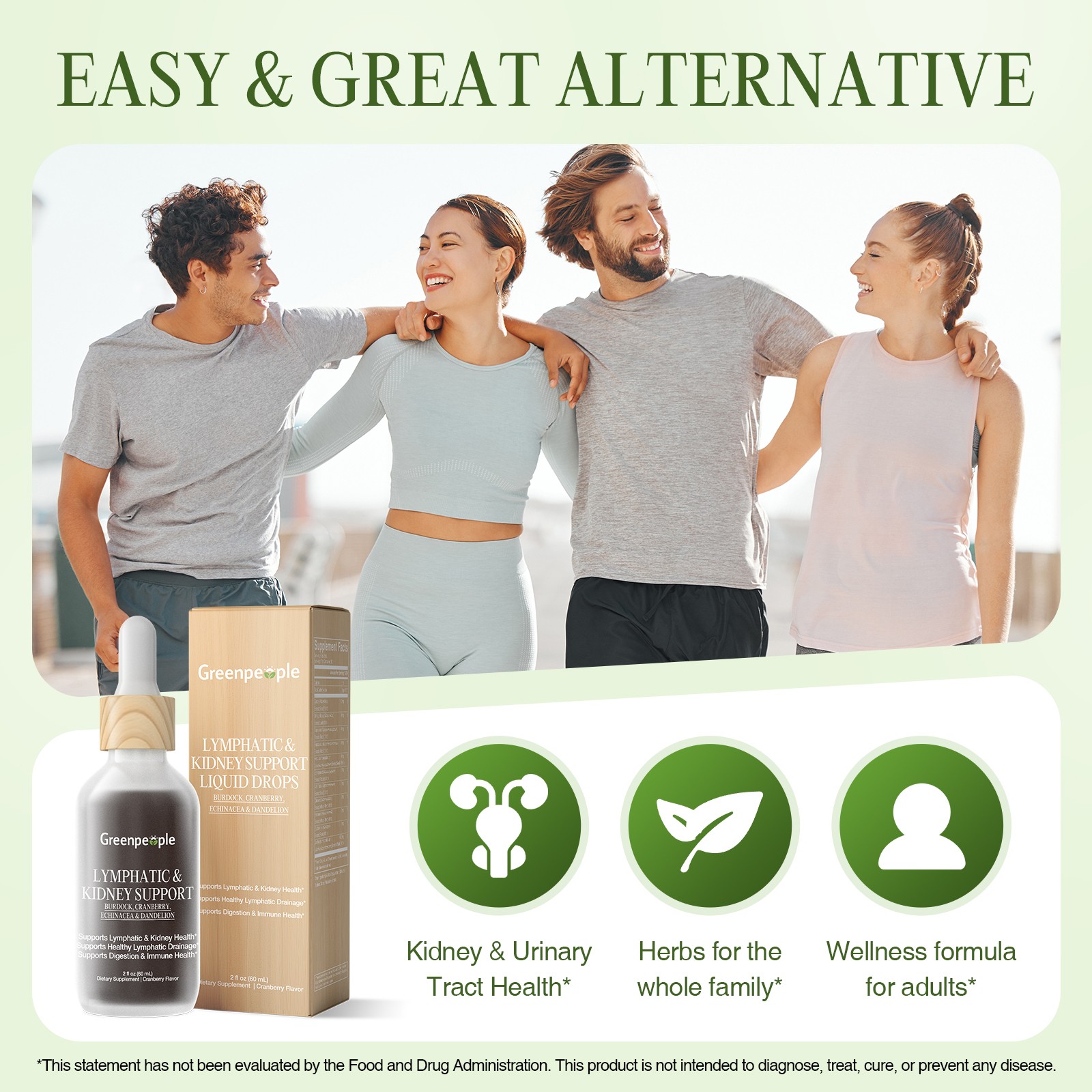 Lymphatic & Kidney Support Drops- Detox, Bloat Relief & Immune Support 60ml