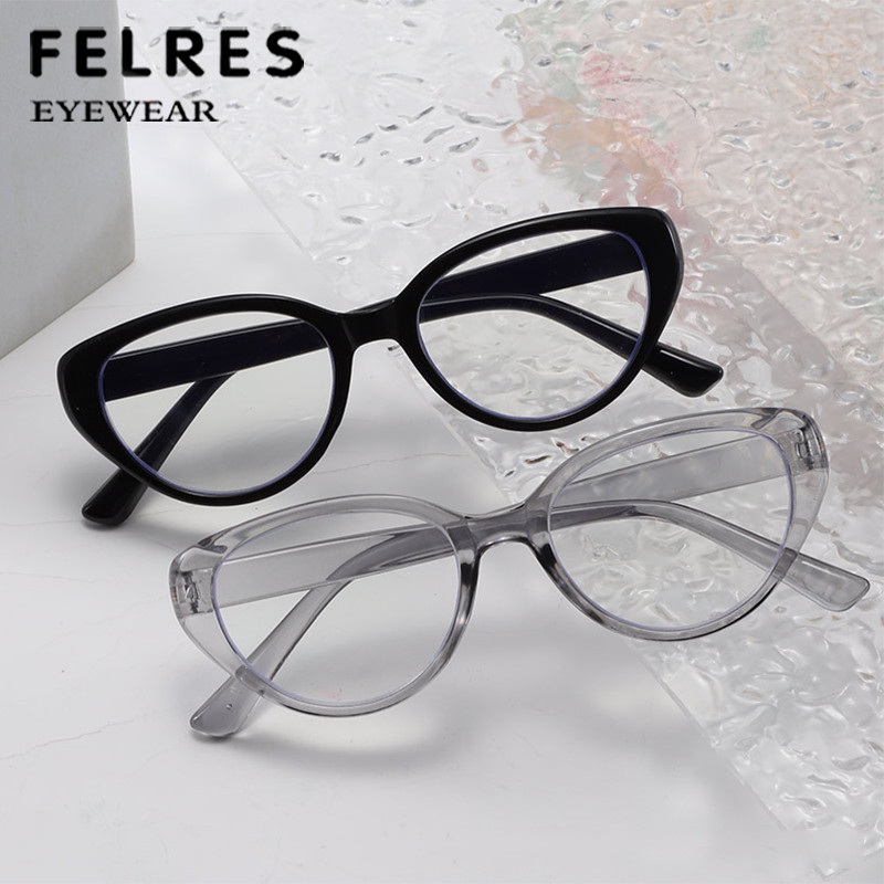 146mm Large Frame Reading Glasses Men Women Cat Eye Blue Light Blocking Glasses