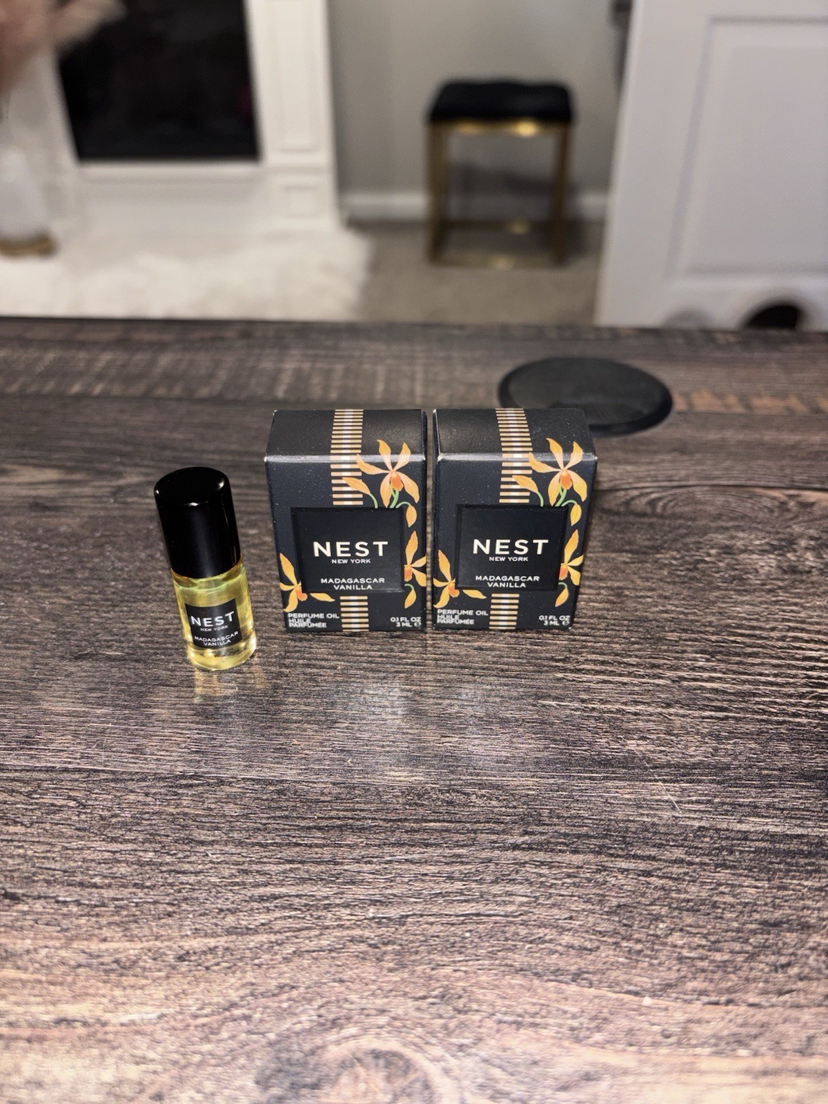 2 NEST Madagascar Vanilla Perfume Oil Rollerball – 0.1 fl oz / 3ml Each – NIB