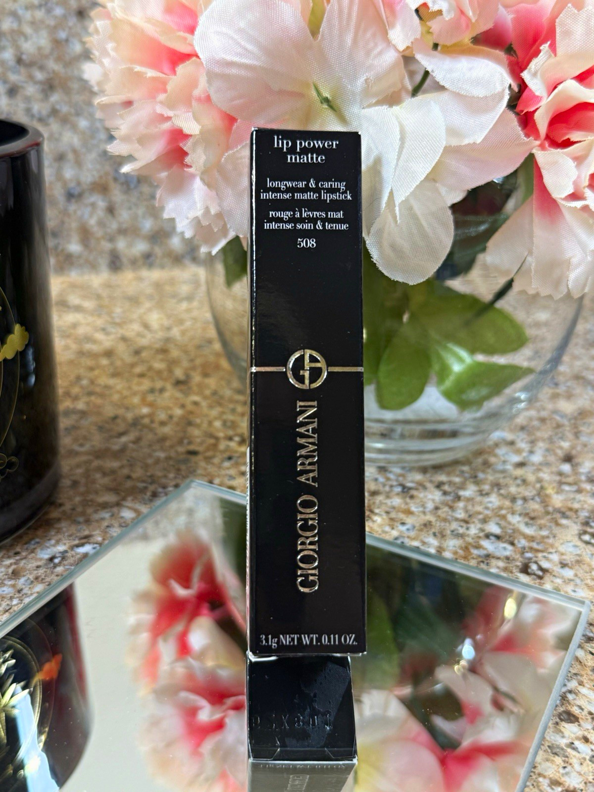 Giorgio Armani Lip Power Matte Long Lasting Lipstick Eccentric 508 0.11 oz