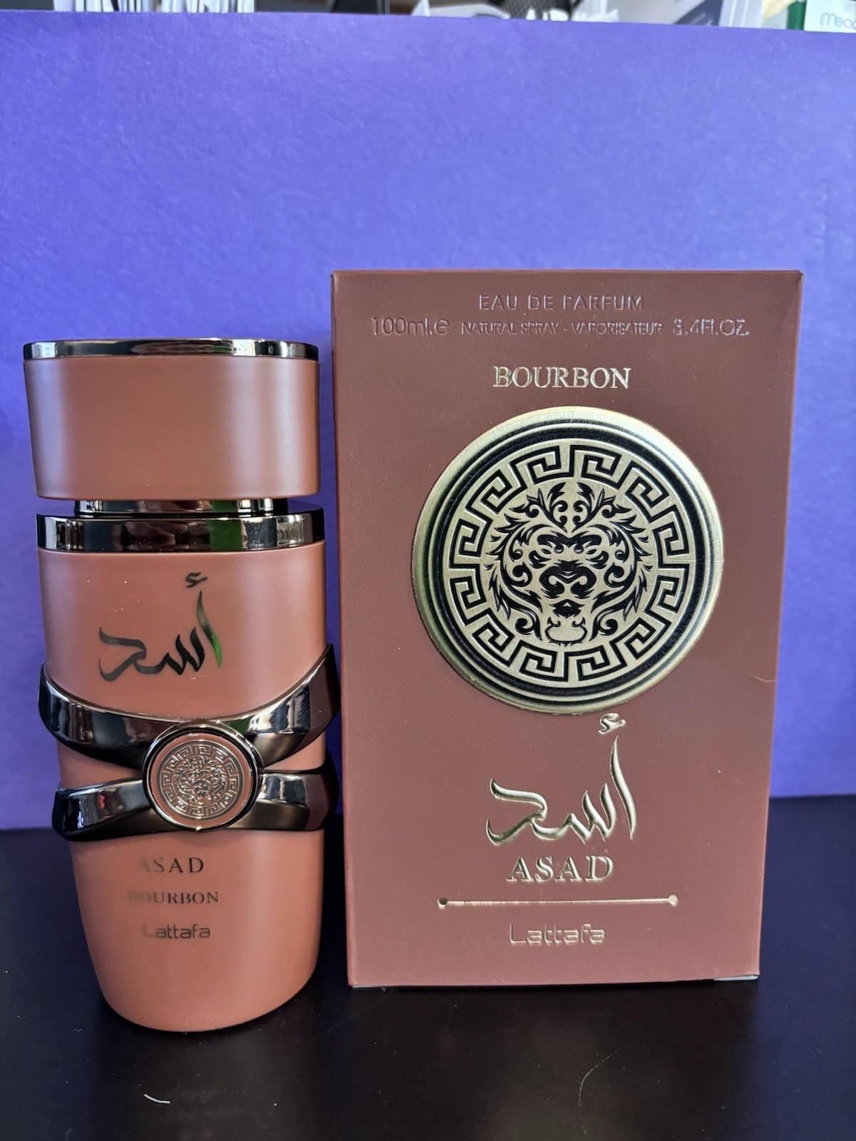 Lattafa Asad Bourbon Eau de Parfum 3.4 oz 100ml Long Lasting EDP. Made in U.A.E.