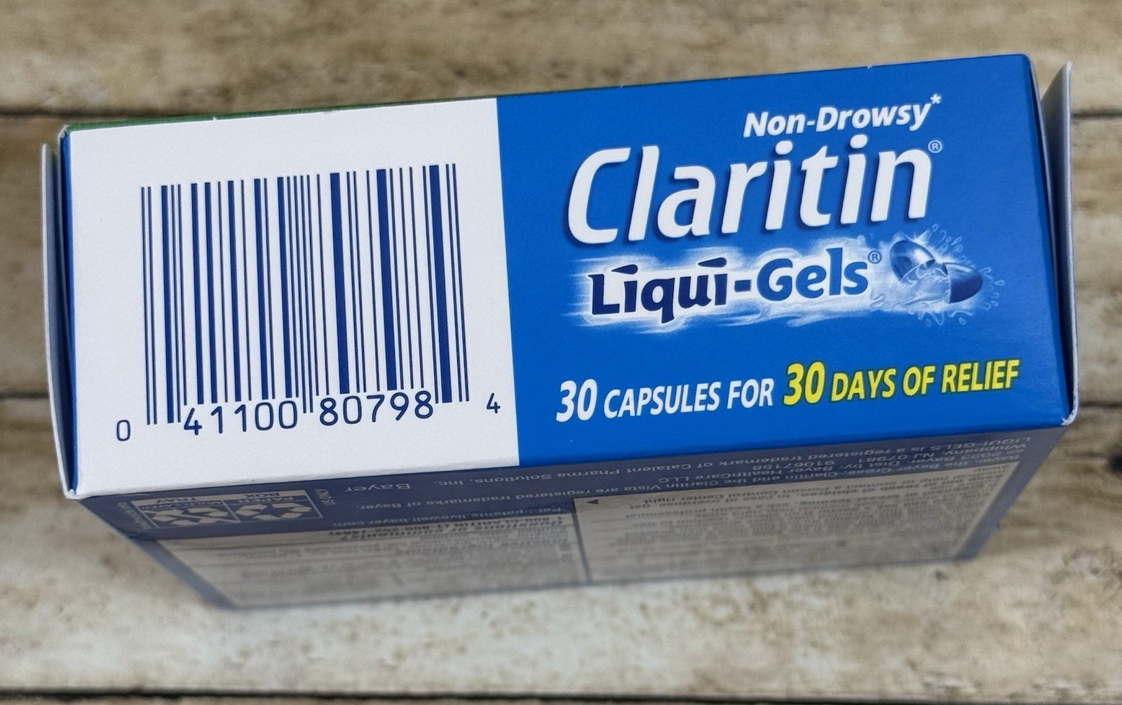 Claritin Allergy Relief 24HR Non-Drowsy Loratadine 30 Liquid Gel Caps EXP 5/2028