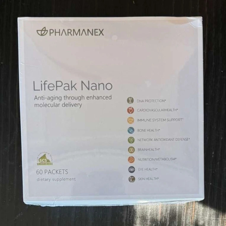 Pharmanex LifePak Nano Dietary Supplement 60 Packets New Sealed – Exp 05/2029