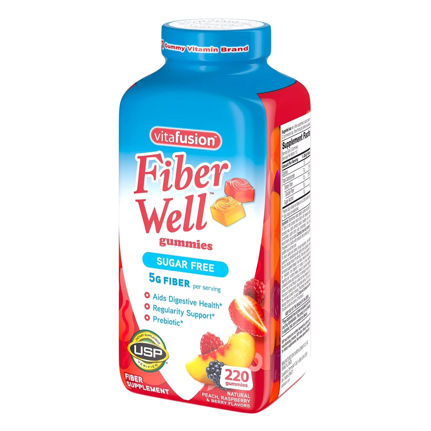 10 PACK- Vitafusion Fiber Well Gummies (220 ct.)Total 2200Gummies Free Shipping.