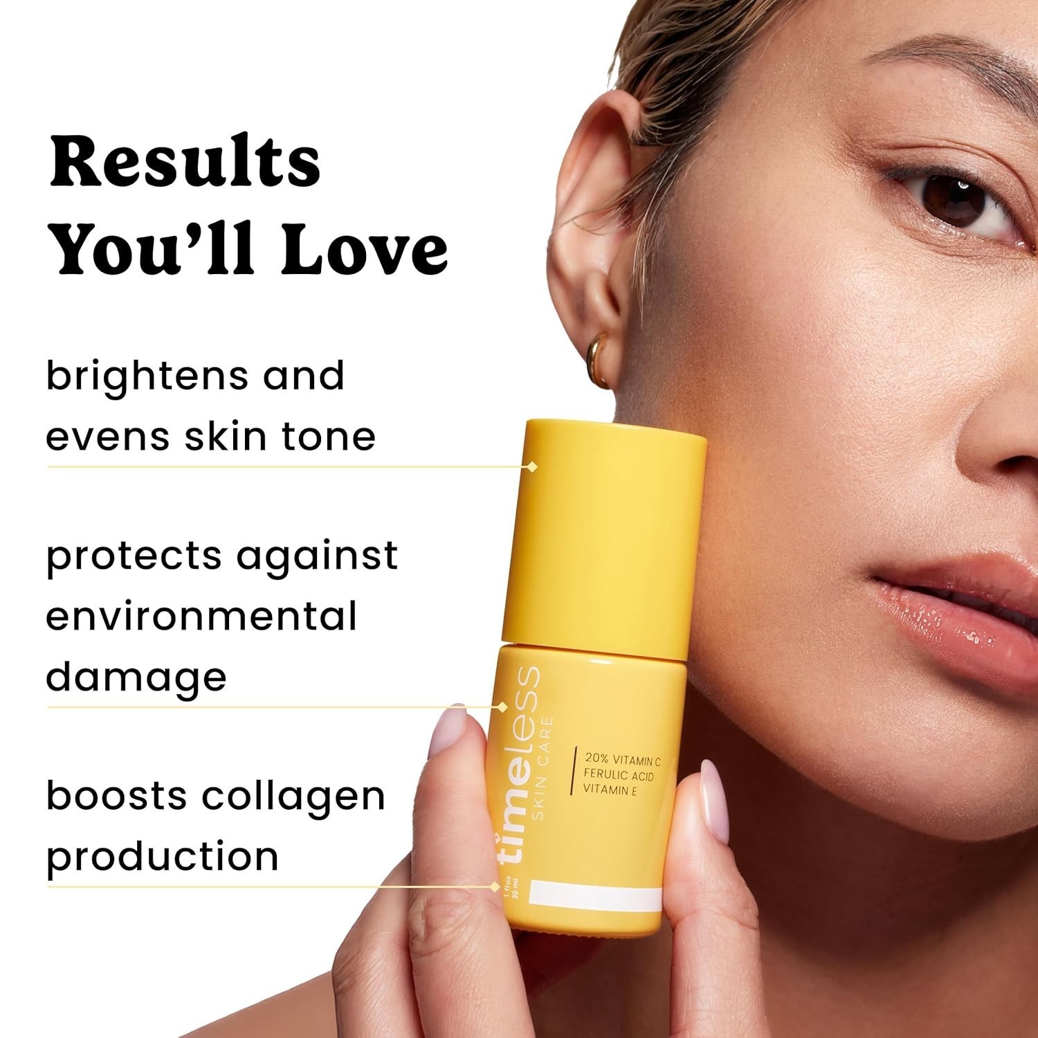 Timeless Skin Care Vitamin C Serum with Vitamin E & Ferulic Acid – Brightening S