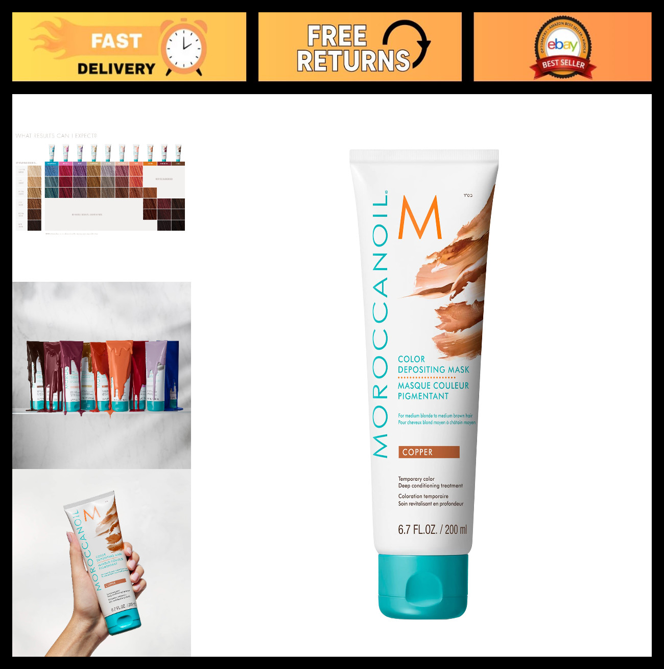 Color Depositing Hair Mask – 6.7 Fl. Oz, Nourishing Color Treatment for Vibrant