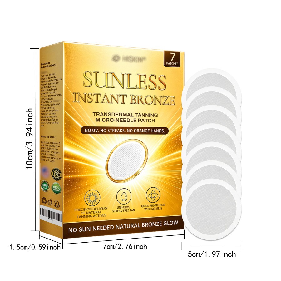 1-5BOX Sunless Natural Glow Tanning Microdarts Patch Enhances Your Natural Tan