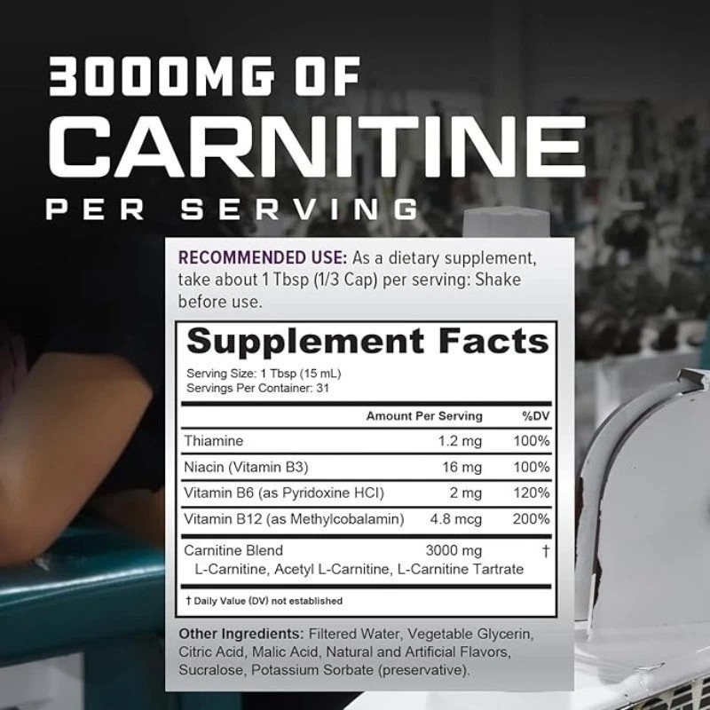 3pcs-Cutler Nutrition Liquid Carnitine 3000mg Energy and Metabolism peach Flavor