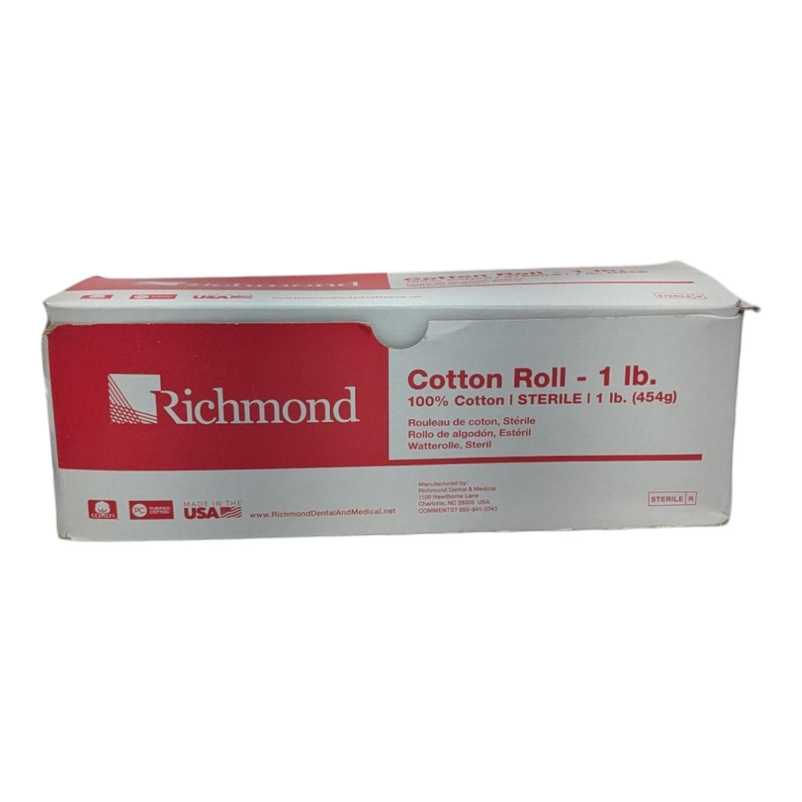 Cotton Pound Roll 12” Wide, 1 lb, Sterile & Non-Sterile Options, Medical Grade