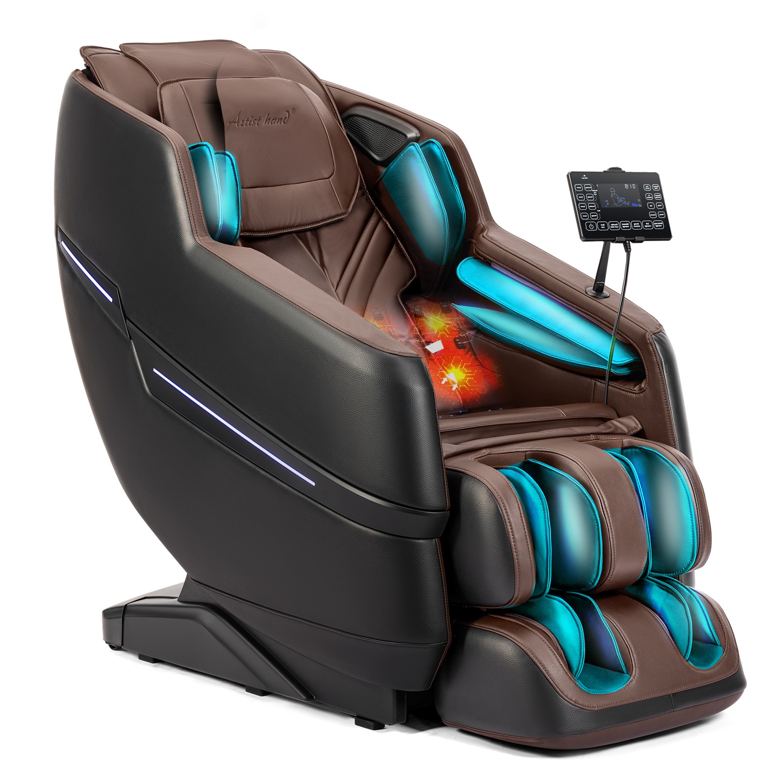 Full Body Zero Gravity Recline Massage Chair with Shiatsu, Heating, Foot Roller
