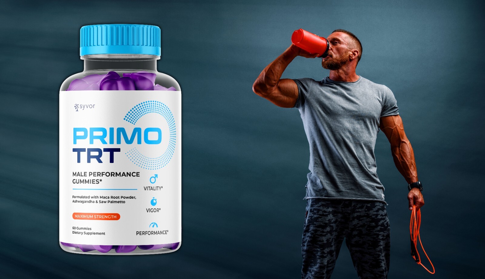 Primo TRT Men’s Gummies Advanced Pro Formula Chewable Supplement 300 Gummies