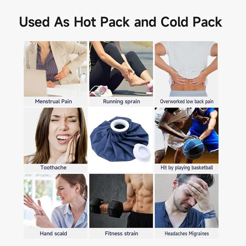 Large Hot Cold Compress Pack Flexible Ice Water Therapy Relief Adults Seniors US