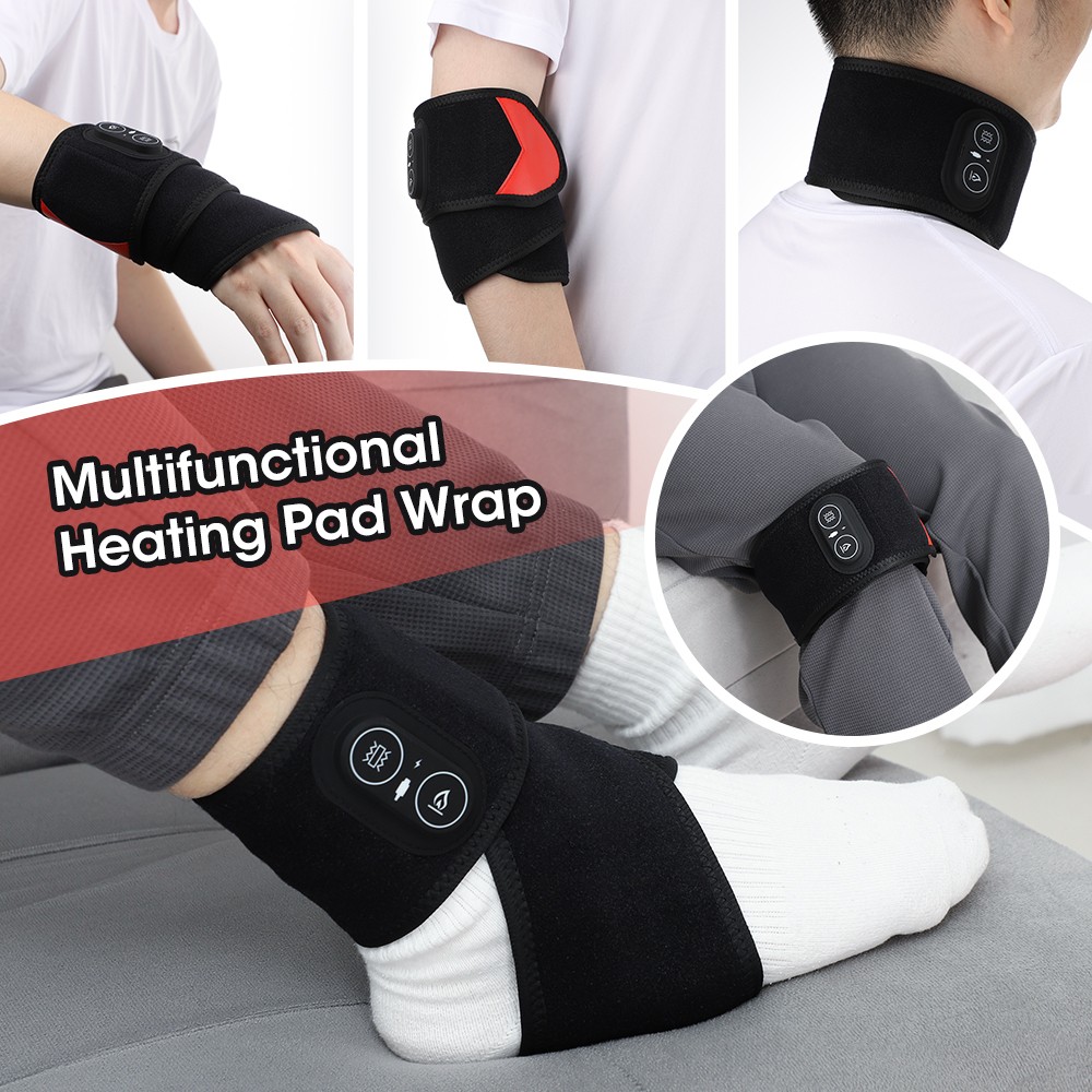 Electric Infrared Heated Wrist Wrap Brace Hand Massage Vibration for Pain Relief