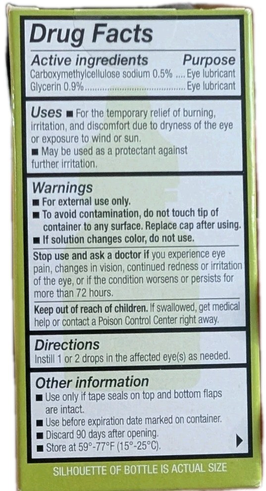 Lot of 2 REFRESH Relieva Lubricant Eye Drops 10 ml 0.33oz Exp 1/2027+ Hydrocell