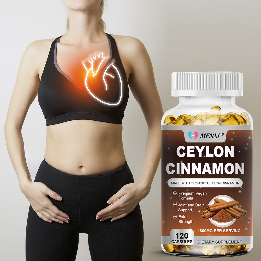 Organic Ceylon Cinnamon Capsules 1800mg Highest Potency Blood Sugar Heart Health