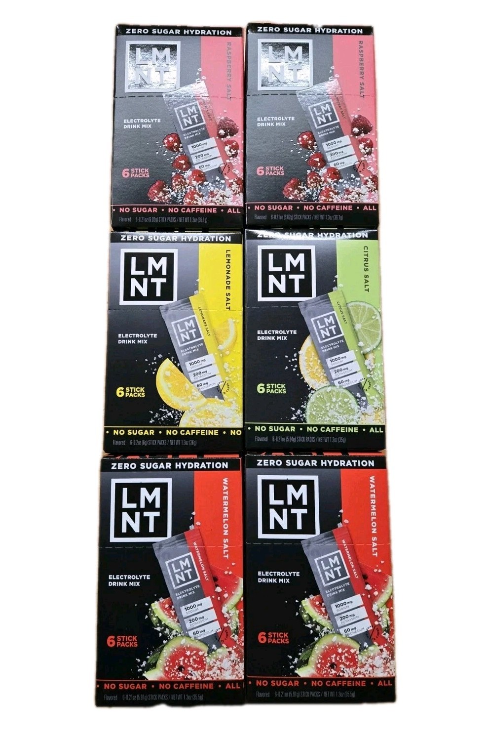 LMNT Zero-Sugar Electrolytes Drink Variety 36 Pack 4 Flavors Non-Caffeinated