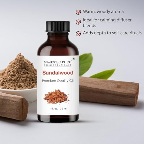 MAJESTIC PURE Sandalwood Essential Oil | 100% Pure and Natural Sandalwood Oil |