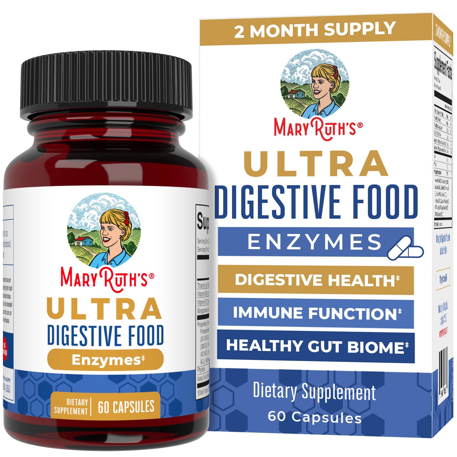 MaryRuth Organics Ultra Digestive Enzymes Capsules | Up to 2 Month Supply | S…