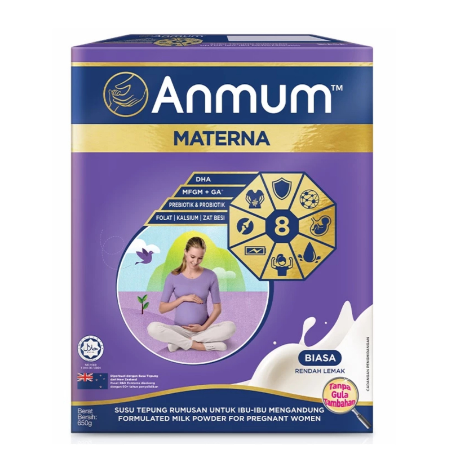 Anmum Materna 650g Milk For Pregnant Woman Original Flavour X 1