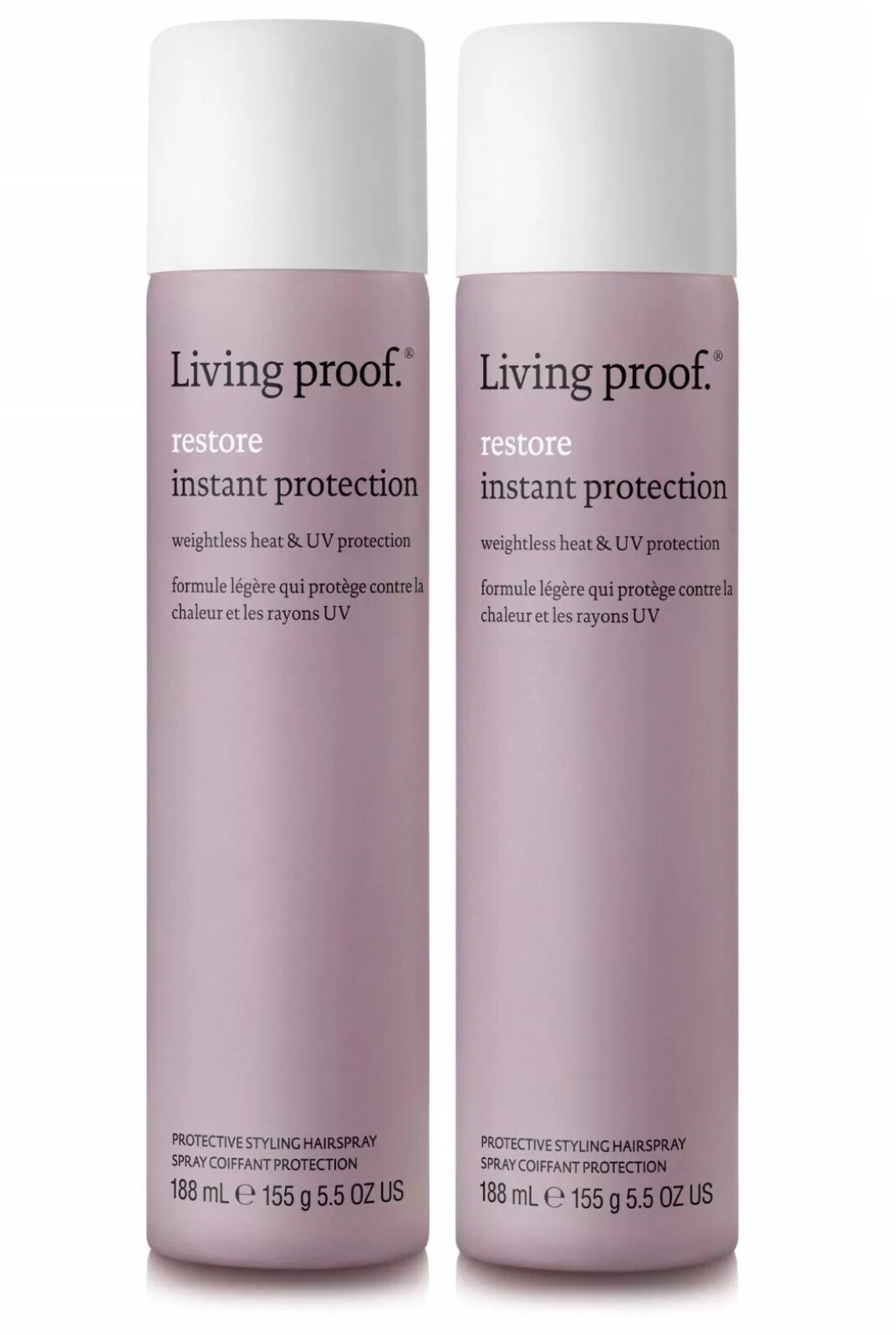 2 PACK Living Proof Restore Instant Protection 5.5 oz – NEW & FRESH (2 Bottles)