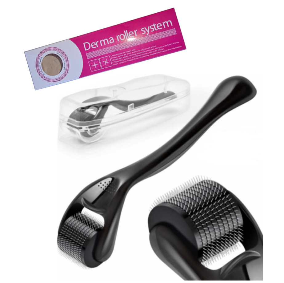Beard Derma Roller For Hair Loss Beard Growth 0.50MM Titanium Derma Roller micro