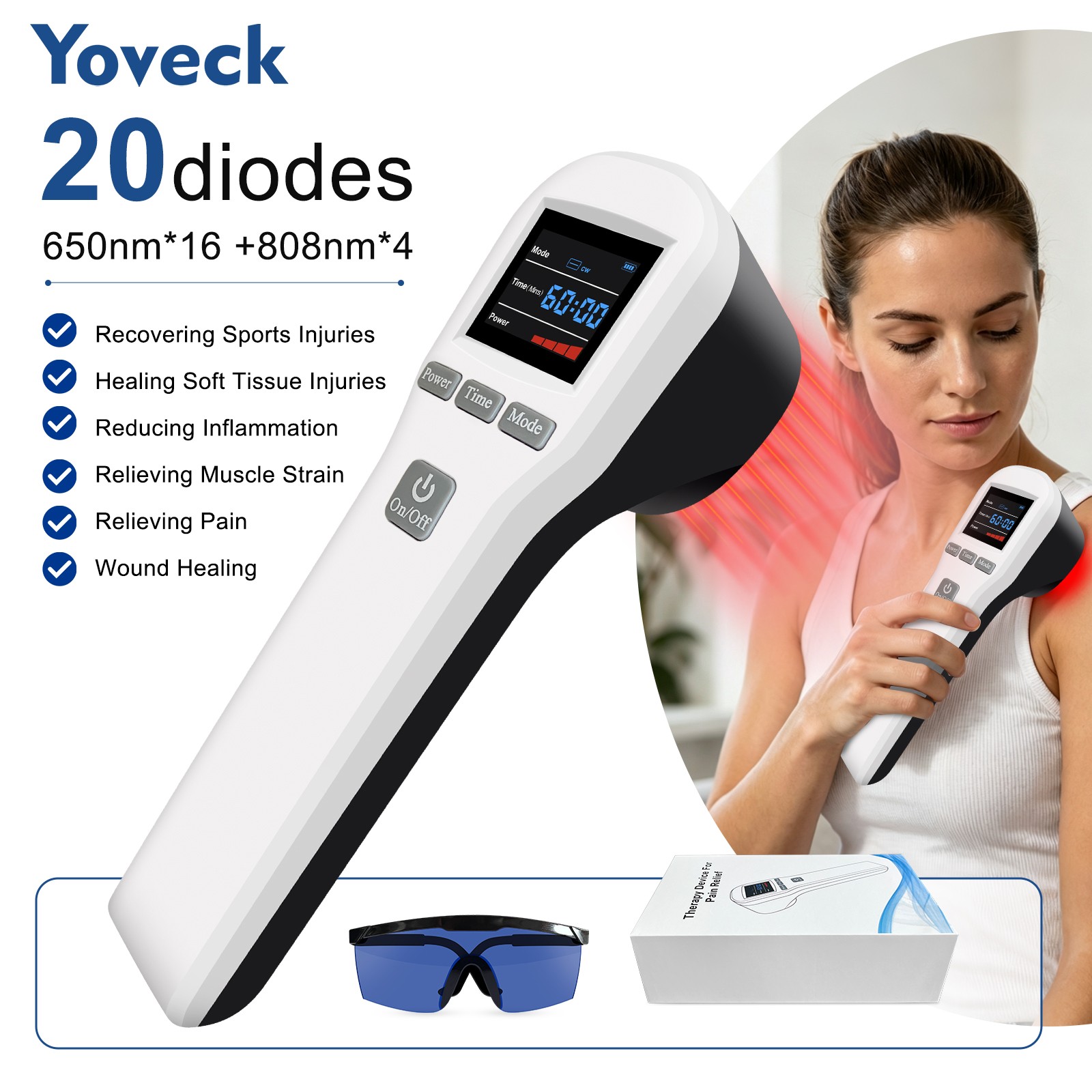 880mW LLLT Cold Laser Equipment for Pain Relief and Wound Management at Home Use
